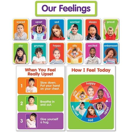SCHOLASTICS TEACHER Scholastic Teaching Resources SC-834481 Our Feelings Bulletin Board Set SC-834481